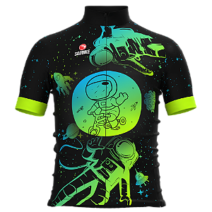 CAMISA CICLISMO INFANTIL SÓDBIKE, PROTEÇÃO SOLAR 20, ZIPER FULL, ASTRO