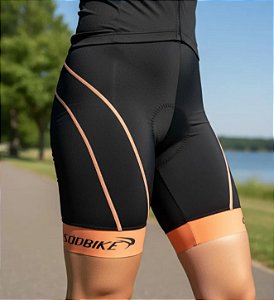 BERMUDA CICLISMO FEMININA SÓDBIKE, FORRO GEL E ESPUMA MISTO, POLIESTER