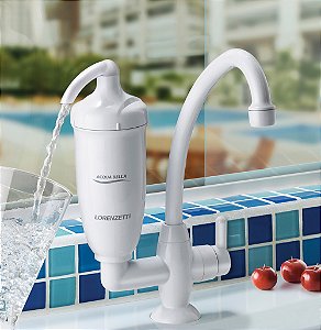Purificador com torneira Acqua Bella de Mesa Lorenzetti Branca