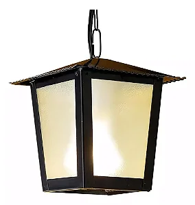 Arandela Teto Ideal Preta 4 lados L2C