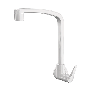 Torneira Branca Bica Móvel Plástica Parede Flatt Lorenzetti 1168 F71