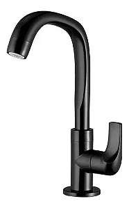 Torneira Movel PL Fortti Lav. Flatt Fitt Preta 1195 F61 Lorenzetti