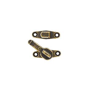 Trinco De Segurança Para Postigo Rocha Zamac Colonial Ouro Velho