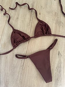 BIQUÍNI MARQUINHA DE FITA MARROM