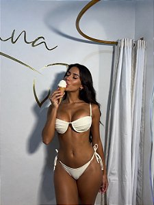 Biquíni Aro Inteiro Off White