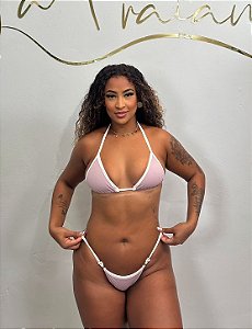 Biquíni Marquinha Nude com Viés Off White
