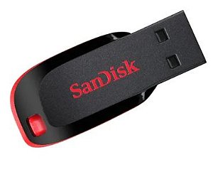 Pendrive SanDisk Cruzer Blade 32GB 2.0 preto e vermelho