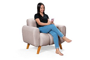 Poltrona Dallas em Linho