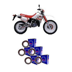 Kit Rolamentos Roda Dianteira+Traseira Yamaha Dt 200 R Nsk