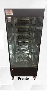 Maquina Assar Frangos e Carnes Giratória RF120G (queimadores a gás) - Black 06 Grelhas