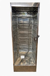 Maquina Assar Frangos e Carnes Giratória RF200I (queimadores a gás) - Inox 10 Grelhas