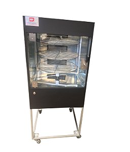 Maquina Assar Frangos e Carnes Giratória em RF60K - Black (queimadores a gás) 03 Grelhas