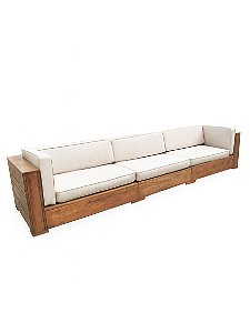 Sofá Modular em Madeira - Off White