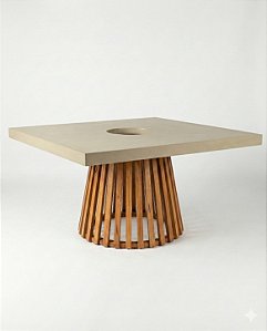 Mesa Laqueada Vazada