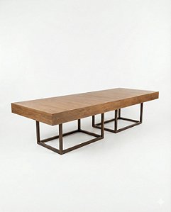 Mesa Retra G - 387x120cm - Pé de Ferro