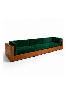 Sofá Modular em Madeira - Verde