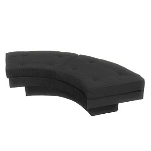 Banco Futon Curvo - Preto