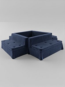 Futons Ilha - Azul Marinho