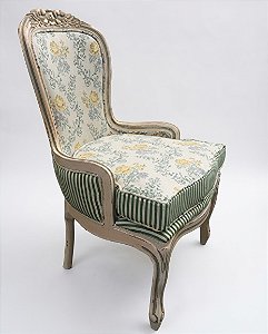 Poltrona Vitoriana estampada