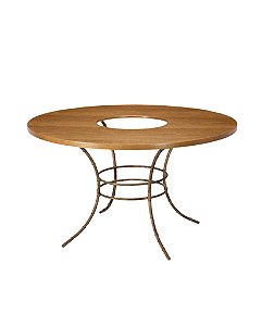 Mesa Redonda Madeira com furo - 160cm