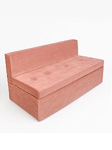 Banco Futon com encosto - Rosê