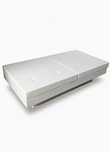 Banco Futon Retangular - Sarja Off White