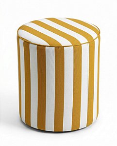 Pufe Cilindrico 43x50cm - Capri - amarelo