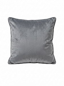 Almofada 45x45cm - Veludo Cinza