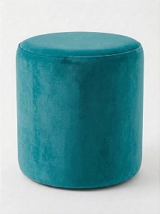 Pufe Cilindrico 43x50cm - Veludo Tiffany