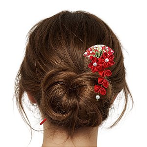 Palito japonês para cabelo - Kanzashi. Modelo Ayumi.