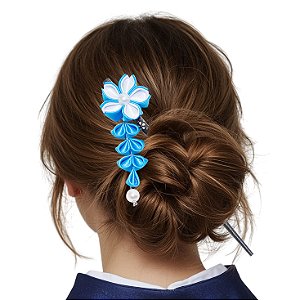 Palito para cabelo - Kanzashi. Modelo New Sakura