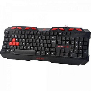 TECLADO GAMER SPIDER GK706 PT/VM FORTREK
