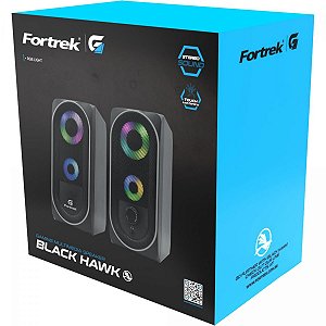 CAIXA DE SOM RGB LIGHT BLACK HAWK