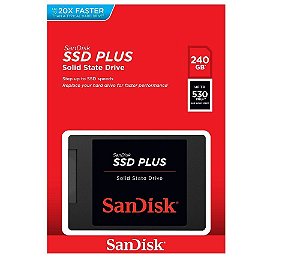 SSD Sandisk 240gb Plus Sata3 2.5 7mm Sdssda240gg26