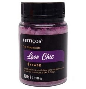 Sal de Banho Espumante Love Chic Êxtase 100g - Feitiços Aromáticos