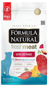 Ração Fórmula Natural Fresh Meat  Gatos Castrados Carne 7 kg (14x500gr)