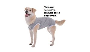 Roupa Pós-Cirúrgica Mi Au para Cães unissex- tamanho  4 (3,5 à 4,5kg - Compr: 43cm x Larg: 21cm)