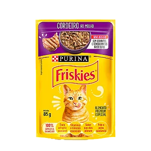 Sachê Friskies Cordeiro ao Molho para Gatos 85gr