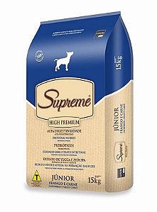Ração Supreme High Premium Cães Júnior Frango e Carne 15kg