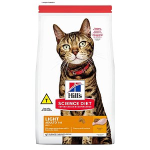 Ração Hill's Science Diet Feline Adulto Light 6kg