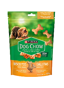 Biscoitos Dog Chow Frango para Cães Adultos Raças Minis e Pequenos 500gr