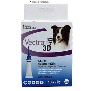 Antipulgas e Carrapatos Vectra 3D Cães 10 a 25 kg 3,6ml Ceva