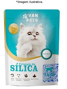 Granulado Sanitário Sílica Van Pets 1,6kg  Natural -Grossa