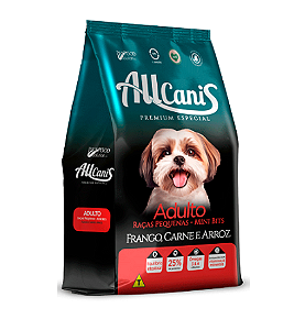 Ração Cães Allcanis Adultos de Raças Pequenas Frango e Carne
