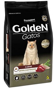 Ração Gatos Castrados Golden Carne