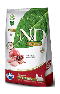 Ração N&D Prime Cães Adultos Mini Frango