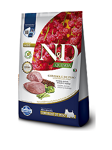 Ração N&D Quinoa Cães Adultos Controle de Peso Cordeiro  (Weight Management)