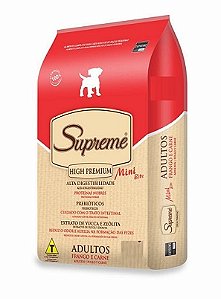 Ração Supreme High Premium Cães Adultos Mini Bits Frango e Carne 10,1 kg