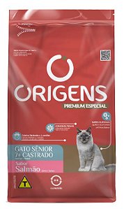 Ração Gatos Castrados Sênior 7+ Origens Salmão 3kg