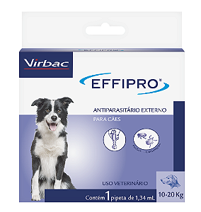 Antipulgas e Carrapatos Virbac Effipro para Cães de 10 - 20kg -  1,34ml